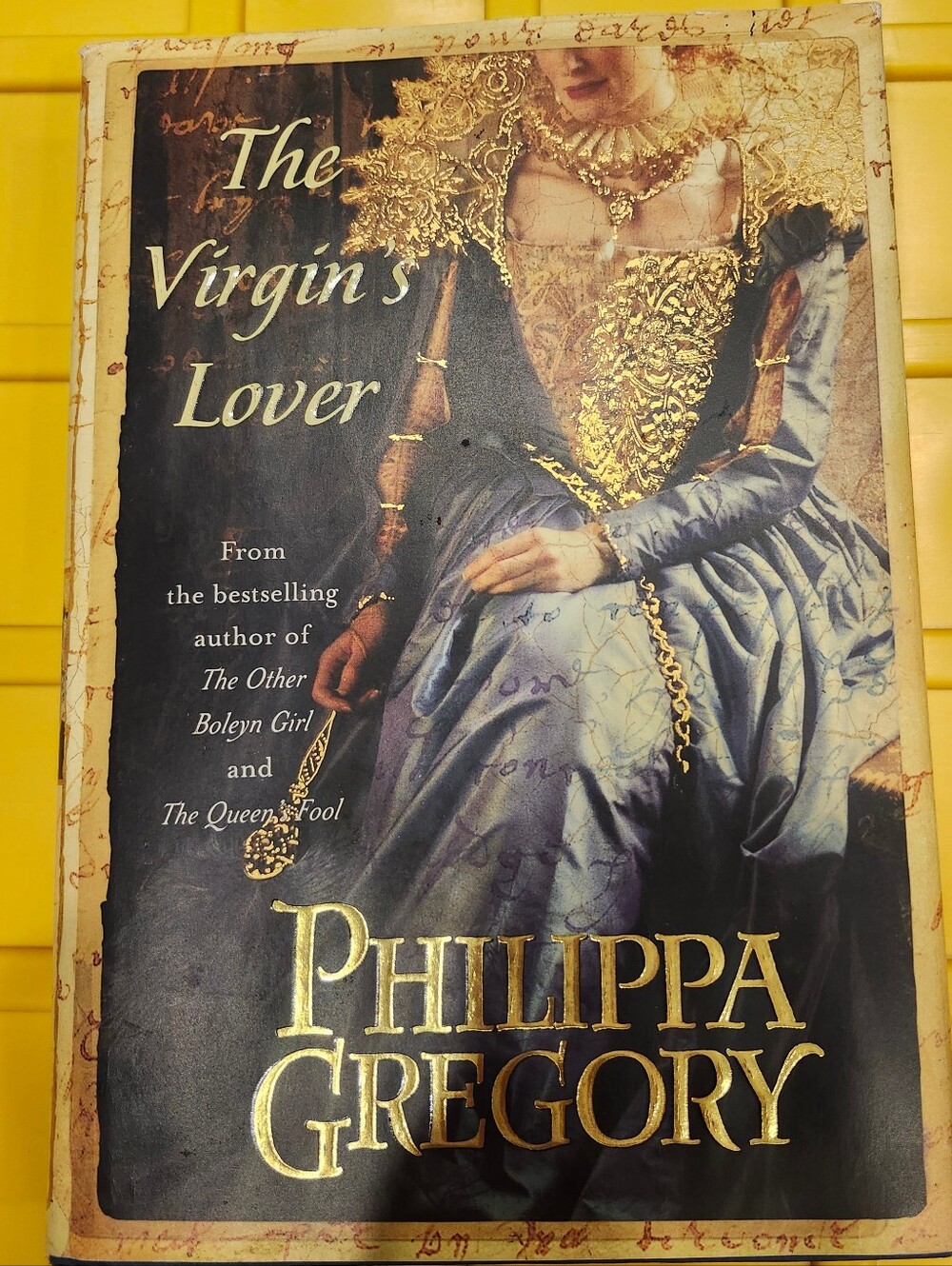The Virgin's Lover by Philippa Gregory - Gold & Blue Cover Hardback